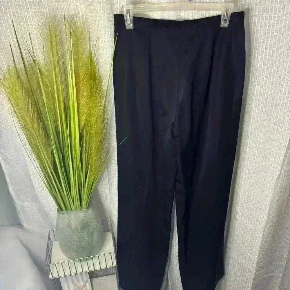 RARE Escada ELEMENTS Women’s Black PURE NEW Wool Wide Leg Pants | DE 38 or US 8 - Picture 5 of 13